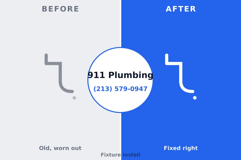 Before and after: plumbing company Leon Valley, TX